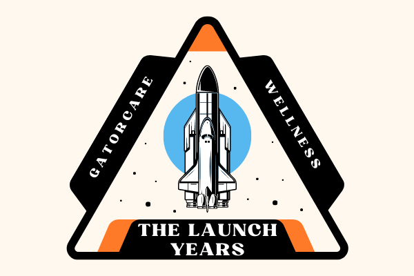 lauch years logo resembling space mission patch